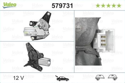 Wiper Motor Fits Vauxhall Vivaro X D Rear To Valeo