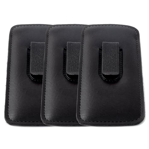 Mens Half Slip w/ Clip Soft Eyeglass Case, Black (3 PACK) - Walmart.com ...