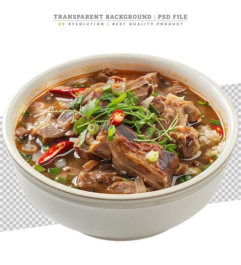 Premium Psd Bun Ho Hue Or Vietnamese Vermicelli Noodles With Beef