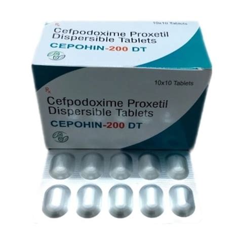 Cepohin 200 DT Cefpodoxime Proxetil Dispersible Tablets 200mg At Best