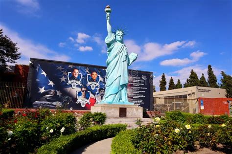 El Monte La County California Statue Of Liberty Replica Located In