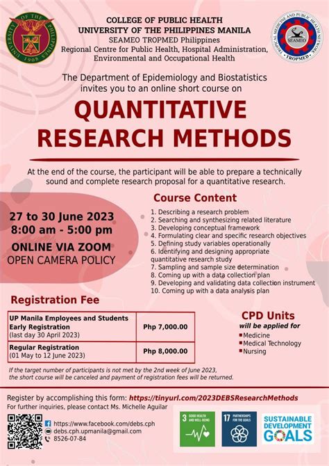 Quantitative Research Methods – UP Alumni Website