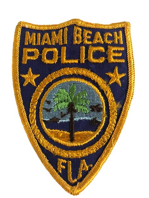 Miami Beach Fl Police Patch