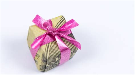 Christmas Origami Money T Idea 🎁 Making A Dollar Xmas T Youtube