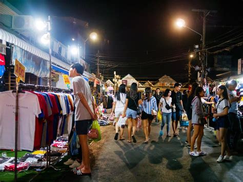 Tourist Come To Chatuchak Night Market for Shopping Editorial Image ...