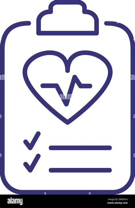 Health Check Line Icon Stock Vector Image And Art Alamy