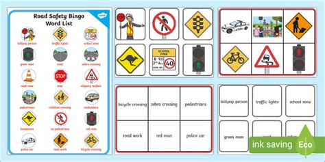 Road Safety Bingo - Australian Version (teacher made)