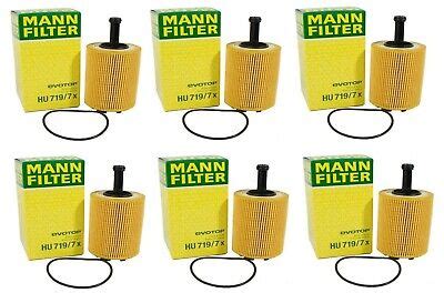 New Set Of 6 Engine Oil Filters Mann For Audi A3 TT Quattro VW Beetle