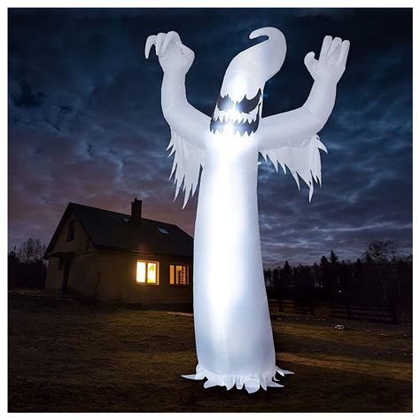 Joiedomi Ft Tall Halloween Inflatables Ghost Outdoor Decorations