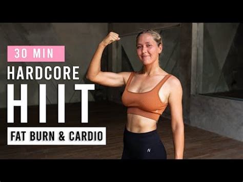 Min Hardcore Full Body Hiit Workout For Fat Burn Cardio No