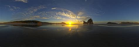 Wharariki Beach Sunset 360 Panorama | 360Cities