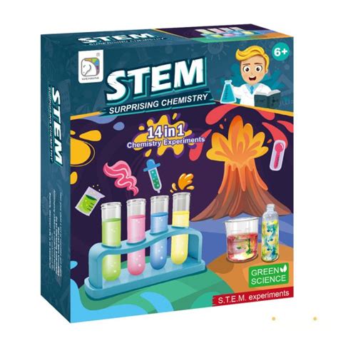 14 in 1 Chemical Experiment - STEM Surprising Chemistry - Interactive Science Kit for Ages 8+ - STEM