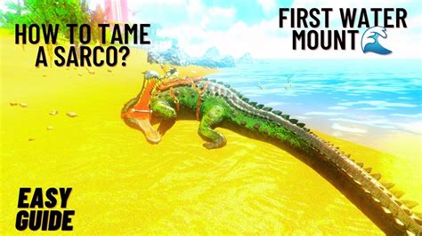 How To Tame A Sarcosuchus Ark Mobile YouTube