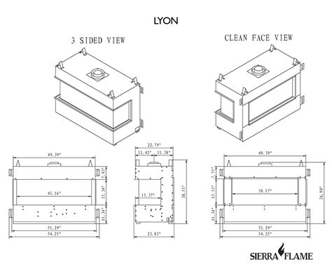 Sierra Lyon 4 Sided See Through Gas Fireplace Chillhub Appliances