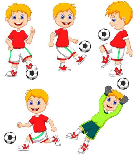 Player Cartoon Football Vector Clip Art Library