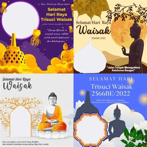 Kumpulan Twibbon Dan Ucapan Selamat Hari Raya Waisak Gratis