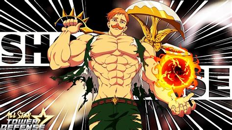 Buff Awesome Escanor Divine Prime Star Showcase All Star Tower