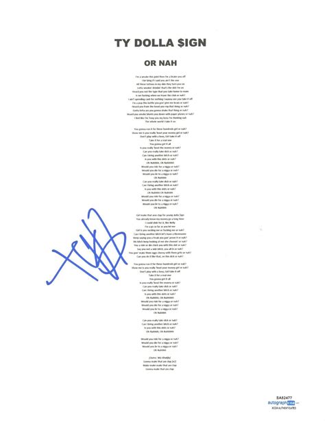 Ty Dolla Sign Or Nah Lyrics