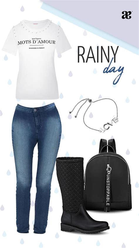 Arma tu outfit para los días lluviosos Rainy Days Everyday Outfits