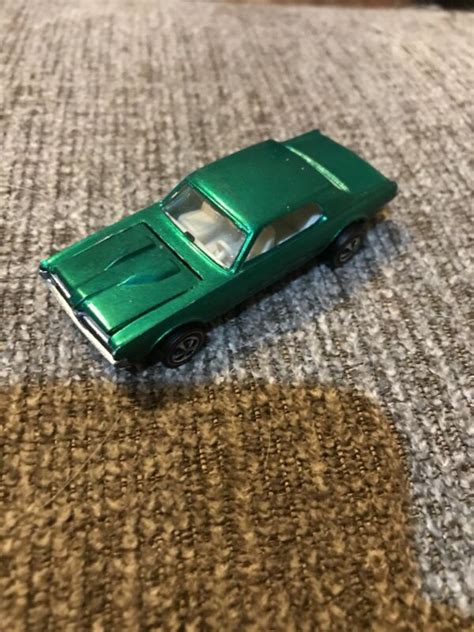 Vintage 1968 Mattel Hot Wheels Redline Custom Cougar Toy Car Green Antique Price Guide