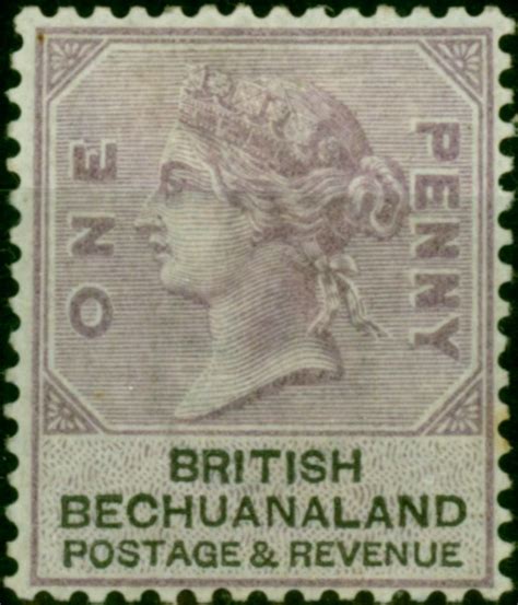 Bechuanaland 1888 1d Lilac And Black Sg10 Fine Mm Stamps