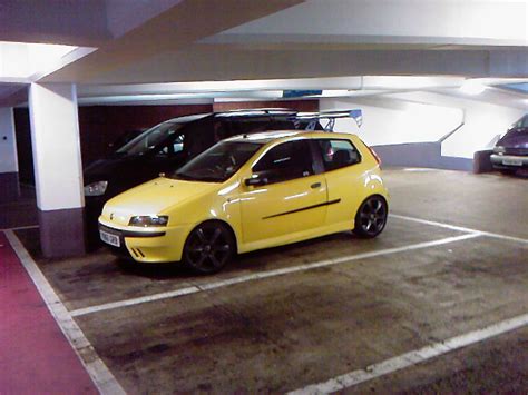mk2 yelow punto wood green shopping city car park | The FIAT Forum