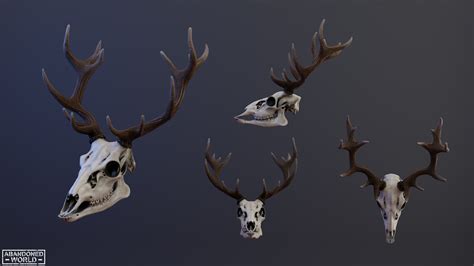 Artstation Deer Skull Game Assets