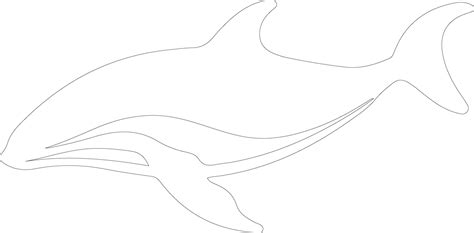 whale outline silhouette 38492211 Vector Art at Vecteezy