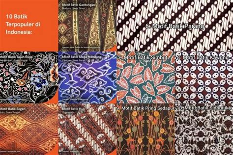 Mengenal Motif Batik Terpopuler Di Indonesia Kesukaan Kamu Yang