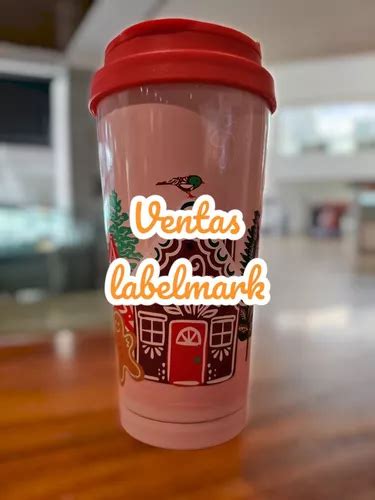 Termo Starbucks Jengibre Navidad Rosa Vaso Acero Inoxidable Meses Sin