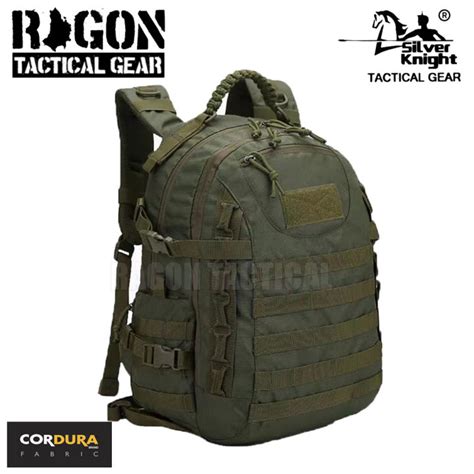 Ragon Silver Knight Sk2236 35l Capacity Tactical Backpack With Paracord Handle Cordura Fabric