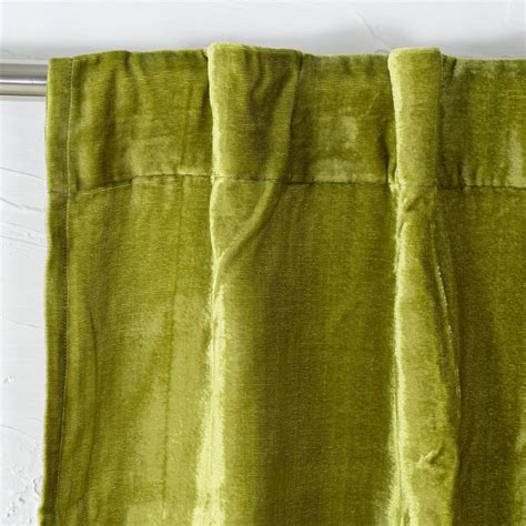 Luxury Velvet Curtain Green Velvet Curtain Bohemian Window Etsy