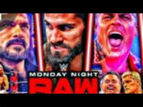 Monday Night WWE Raw Results Recap Grades Cody Rhodes Tells Paul