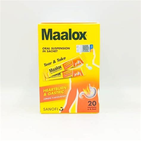 Maalox Oral Suspension Ml X Sachets Exp Lazada