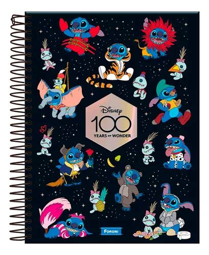 Caderno Colegial X Fls C D Foroni Anos Disney Mercadolivre