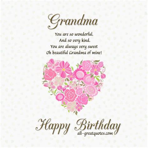 Grandma Birthday Quotes In Heaven - ShortQuotes.cc