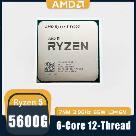 Procesador De Cpu Amd Ryzen 5 5600g R5 5600g 3 9 Ghz Seis N Cleos 12