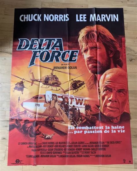 Affiche Cin Delta Force Chuck Norris Lee Marvin X Cm Illu