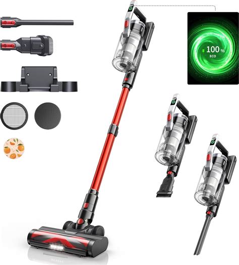 Laresar EliteS6 Cordless Vacuum Cleaner Max 55mins Runtime 450W 38000Pa