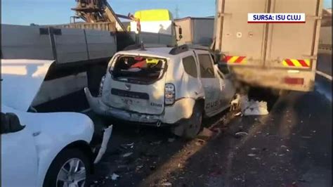 Carambol Cu Autovehicule Pe Autostrada A Ma Inile Au Fost Distruse