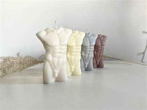 Male Body Candle Man Torso Candle Naked Men Figure Candle Male Body Sculpture Candle David