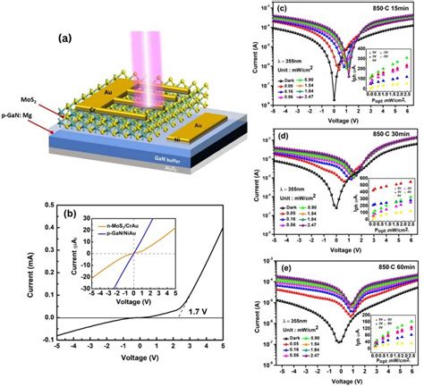 A Schematic Diagram Of The N Mos P Gan Heterojunction