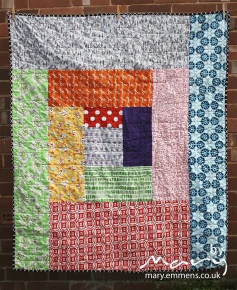 Scrappy Log Cabin Quilt Back Blogged Mary And Tobit Flickr