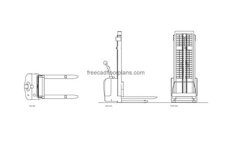 Electric Pallet Jack - Free CAD Drawings