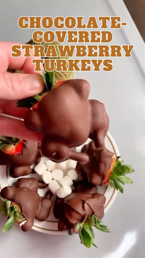 Chocolate-Covered Strawberry Turkeys – 9am Chef