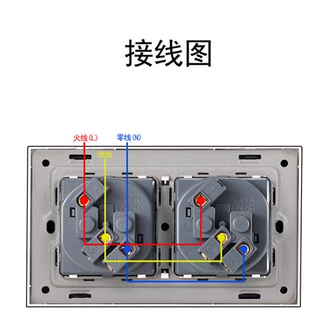 德标欧标插座面板德式欧规146型双联两位墙壁插座欧式2圆孔插座虎窝淘