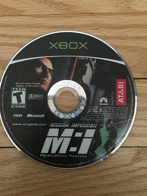 Mission Impossible Operation Surma Xbox Disc Only Free S H B