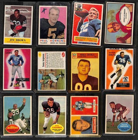 Lot Detail Lot Of Football Star Cards From W