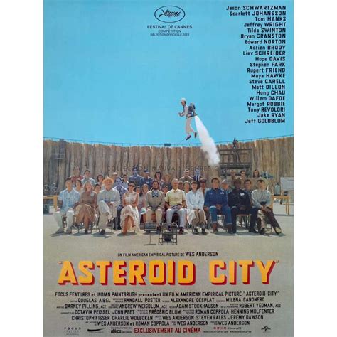 Affiche De Film Fran Aise De Asteroid City X Cm