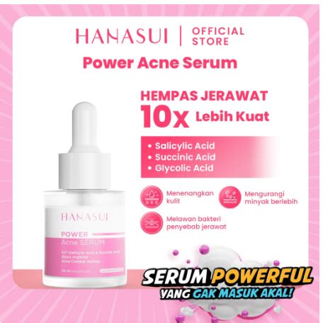 Jual Hanasui Anti Acne Serum Ml Pink Shopee Indonesia